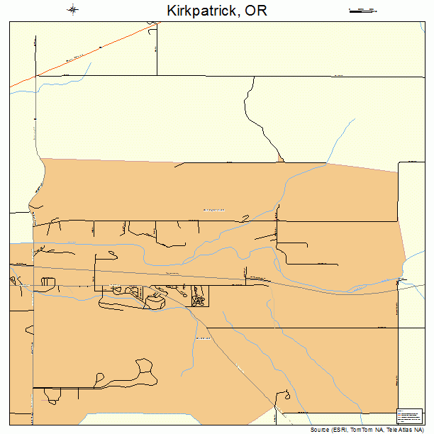 Kirkpatrick, OR street map