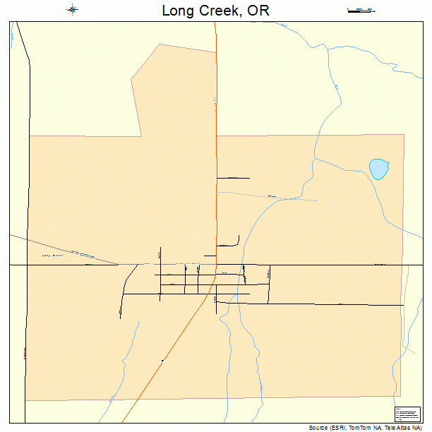 Long Creek, OR street map