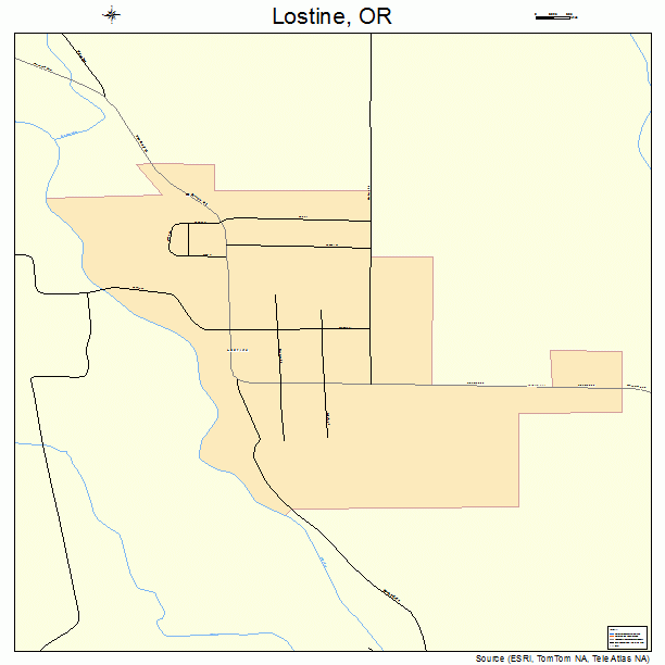 Lostine, OR street map