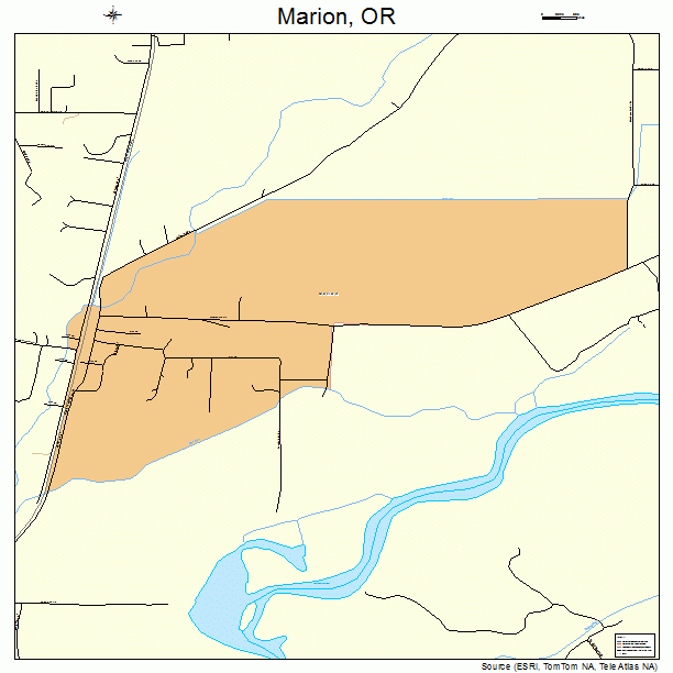 Marion, OR street map