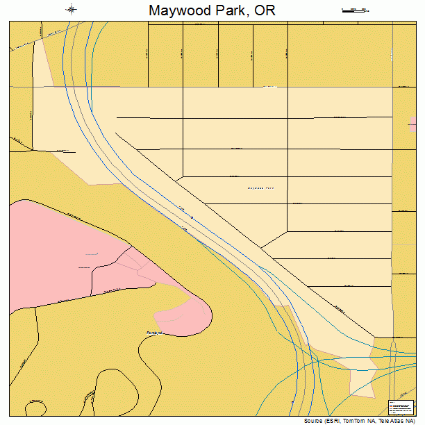 Maywood Park, OR street map