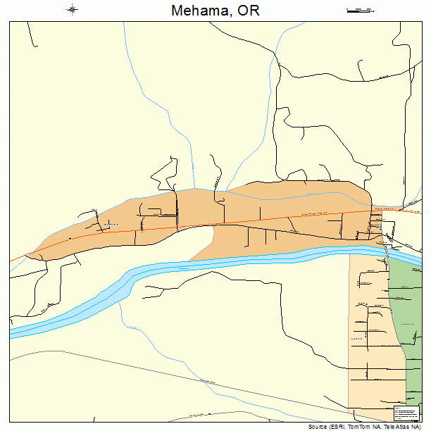 Mehama, OR street map