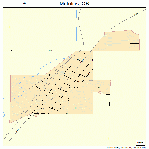 Metolius, OR street map