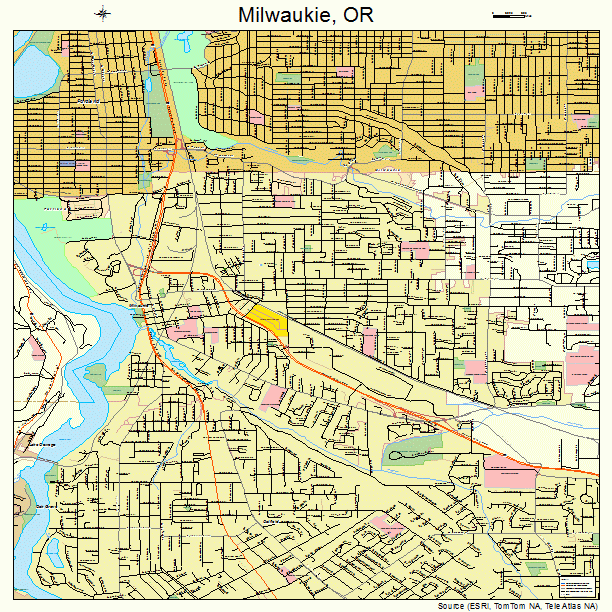 Milwaukie, OR street map