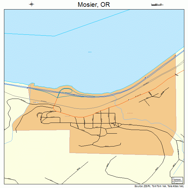 Mosier, OR street map
