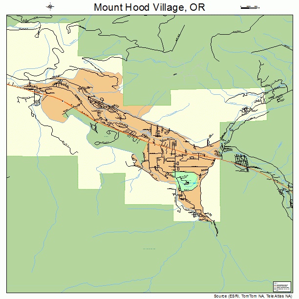 Mount Hood Village, OR street map