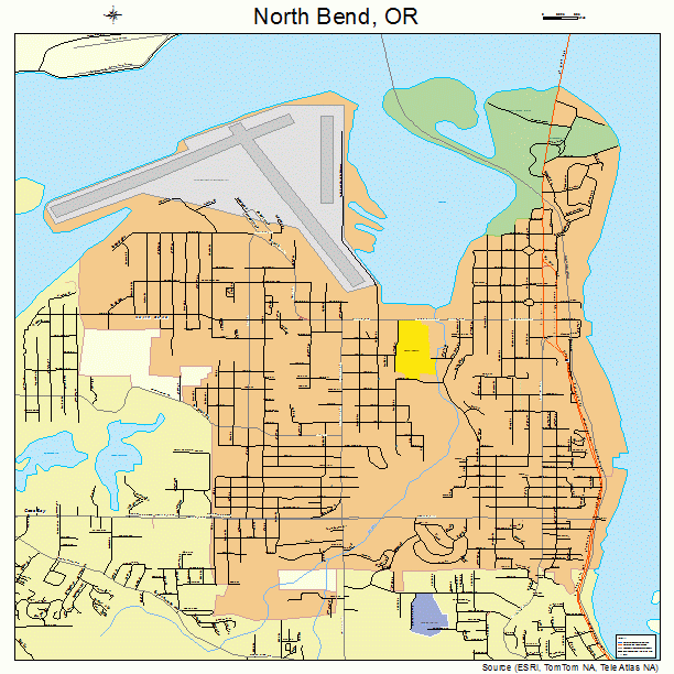 North Bend, OR street map