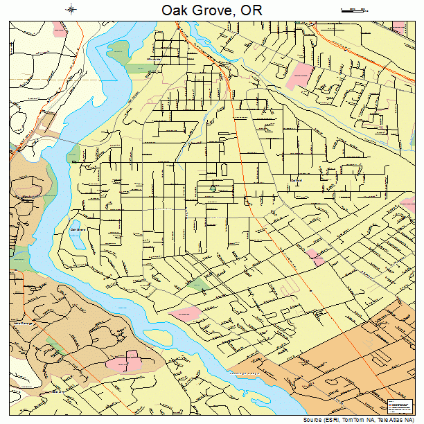 Oak Grove, OR street map