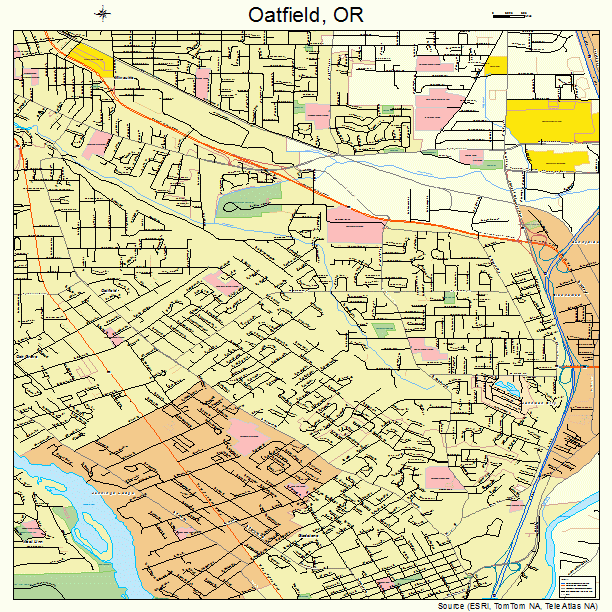Oatfield, OR street map
