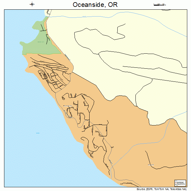 Oceanside, OR street map