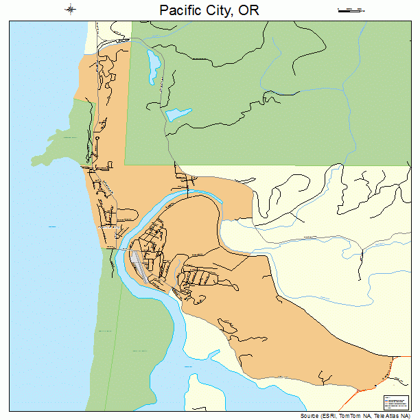 Pacific City, OR street map