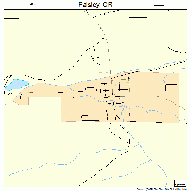 Paisley, OR street map