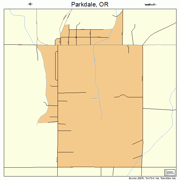 Parkdale, OR street map