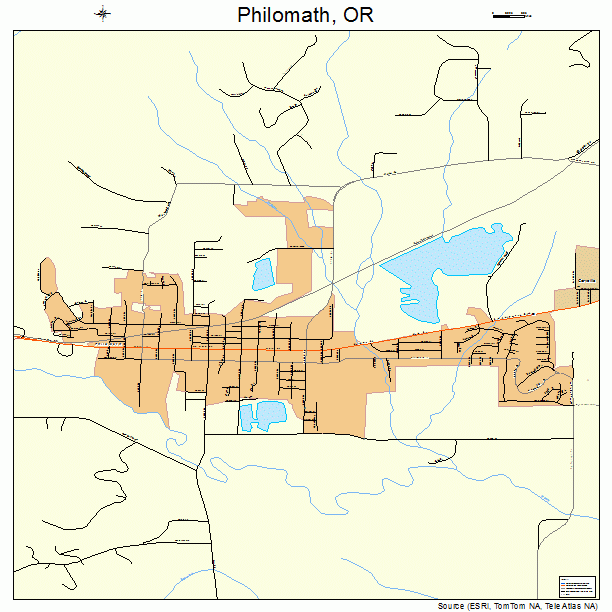 Philomath, OR street map