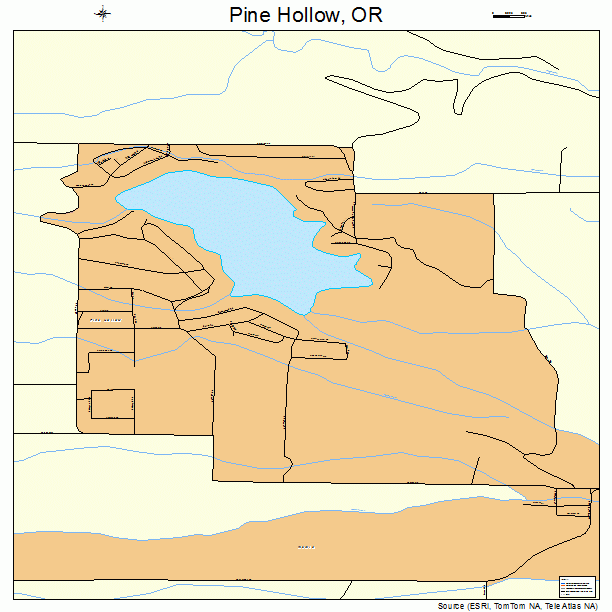 Pine Hollow, OR street map