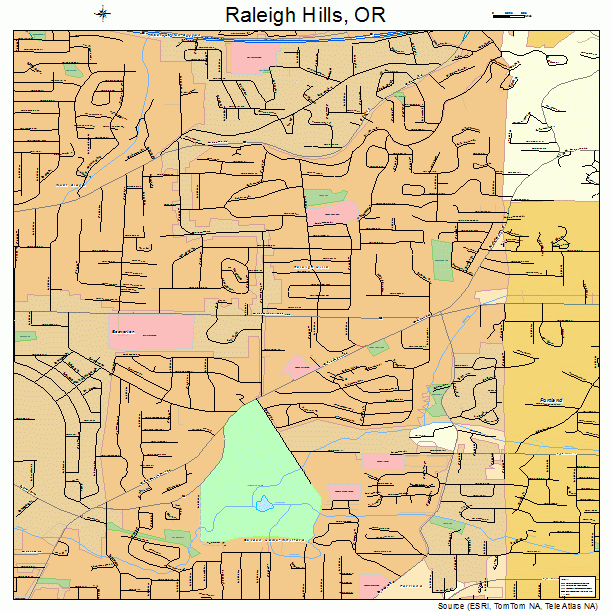 Raleigh Hills, OR street map