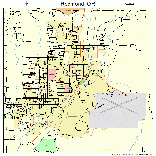 Redmond, OR street map