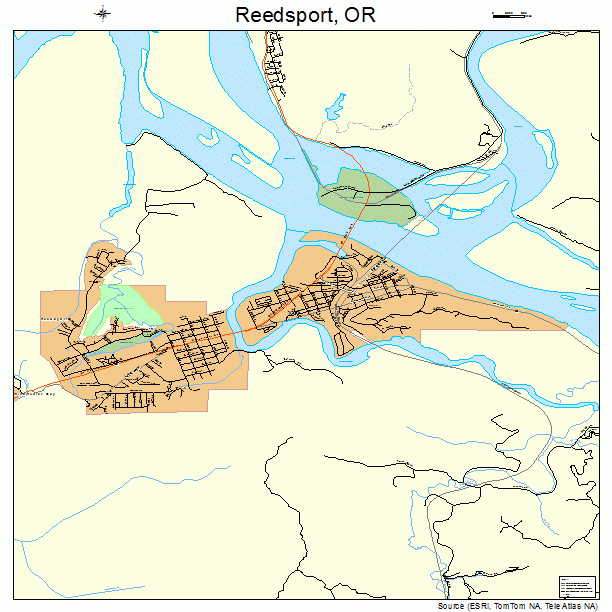 Reedsport, OR street map