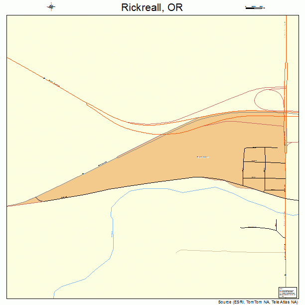 Rickreall, OR street map