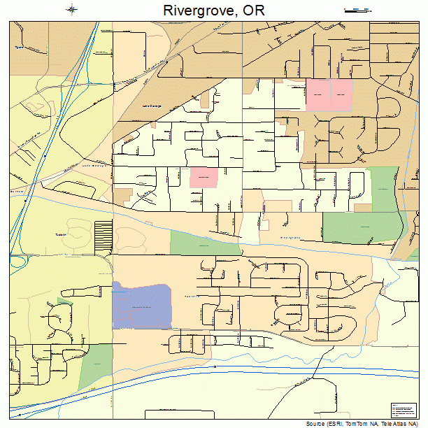 Rivergrove, OR street map