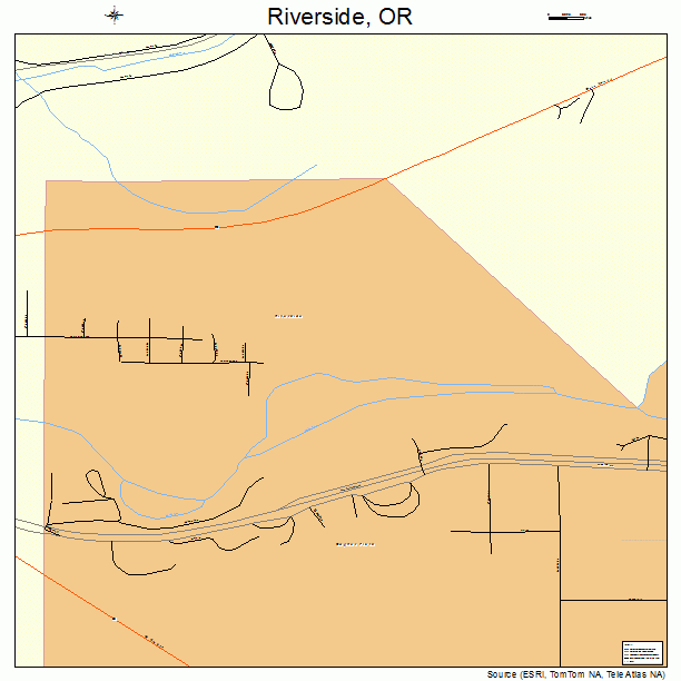 Riverside, OR street map