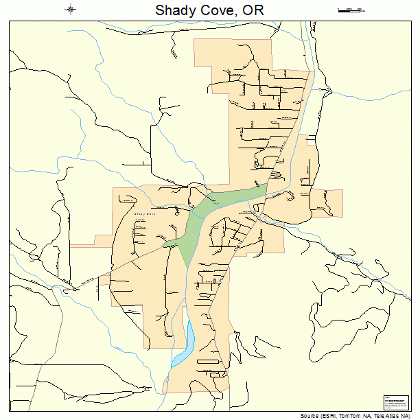 Shady Cove, OR street map
