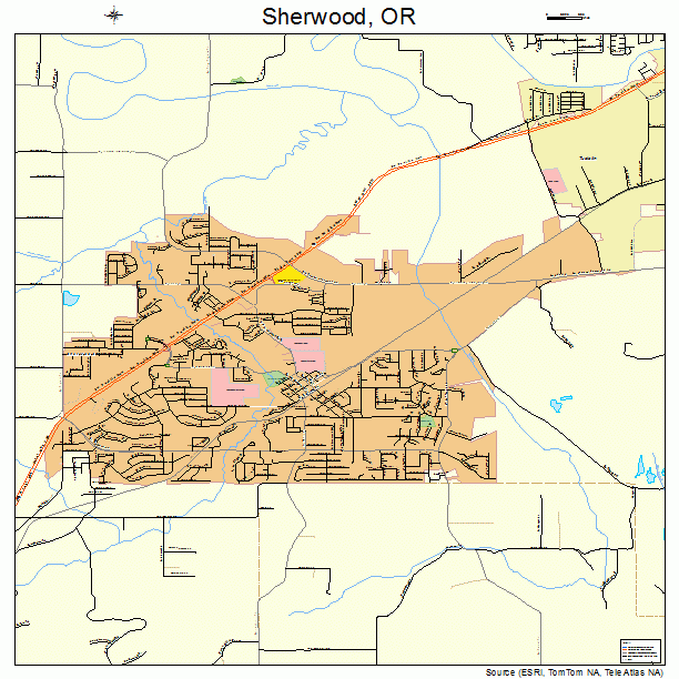 Sherwood, OR street map