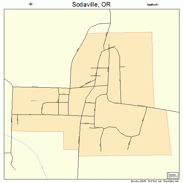 Sodaville, OR street map