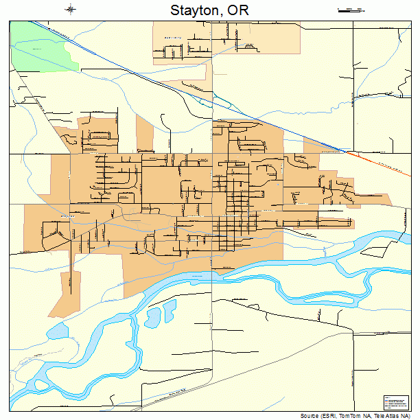 Stayton, OR street map