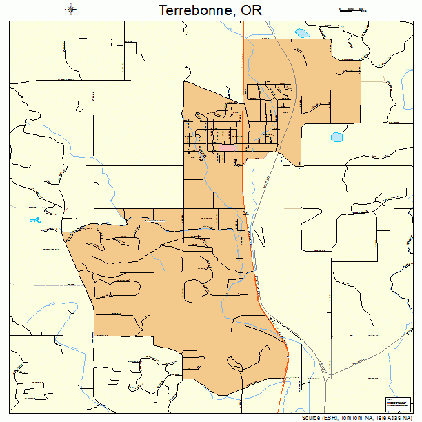 Terrebonne, OR street map