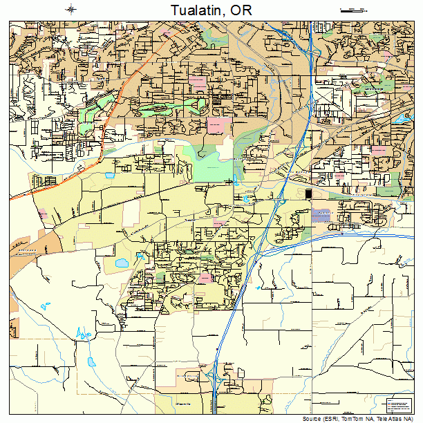 Tualatin, OR street map