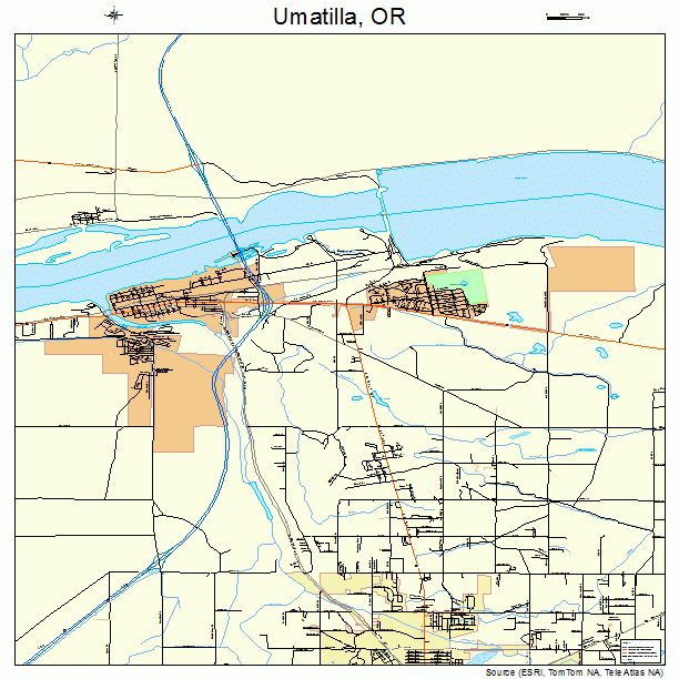 Umatilla, OR street map
