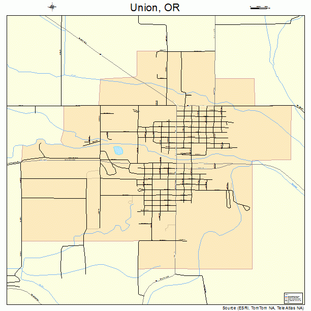 Union, OR street map