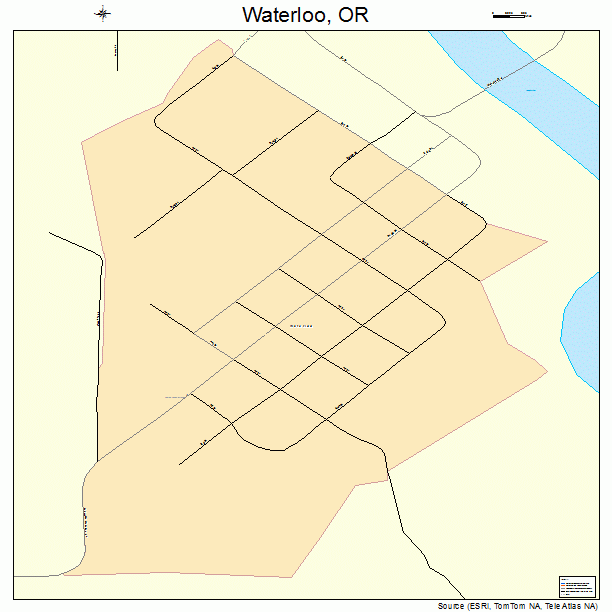 Waterloo, OR street map