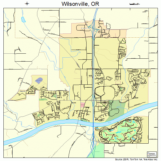 Wilsonville, OR street map