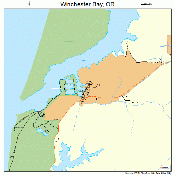 Winchester Bay, OR street map