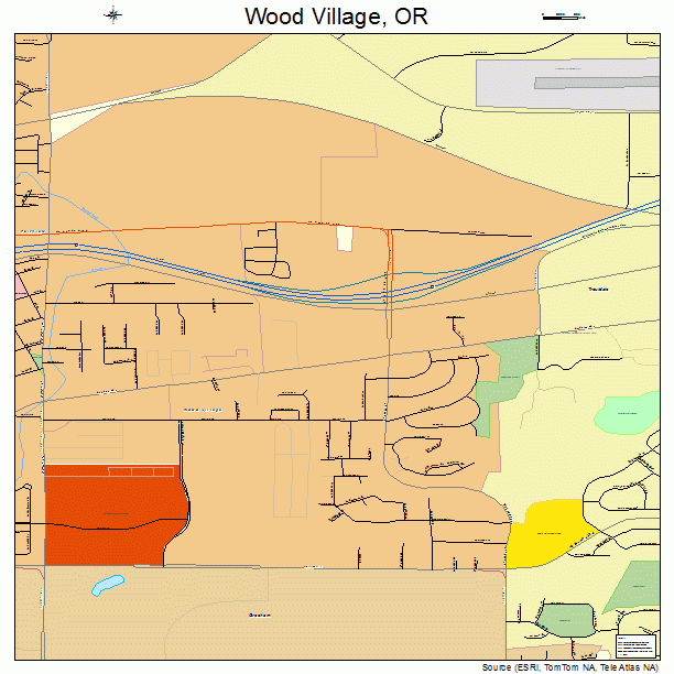 Wood Village, OR street map