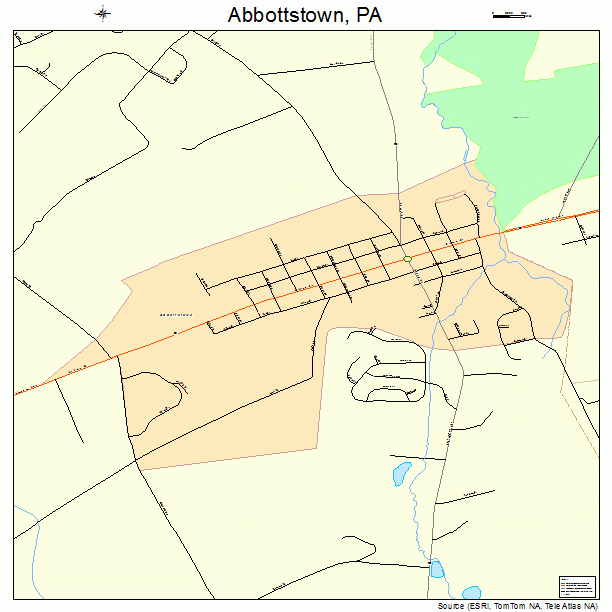 Abbottstown, PA street map