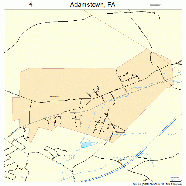 Adamstown, PA street map