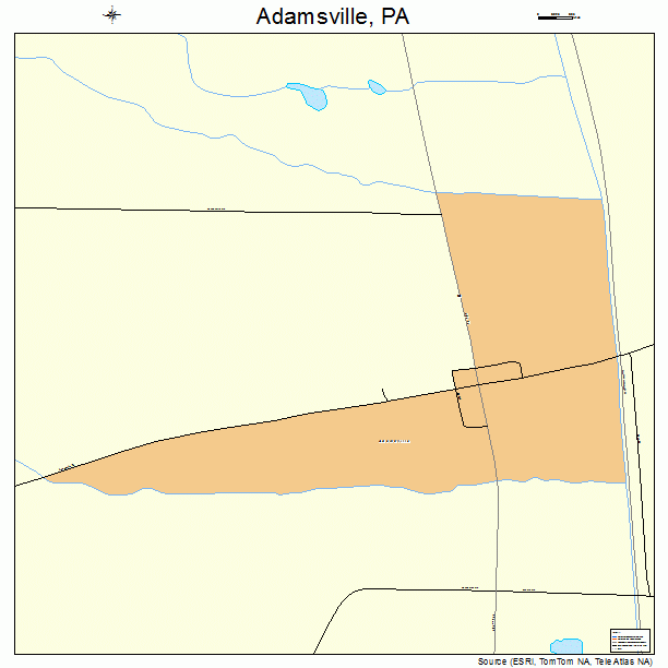 Adamsville, PA street map