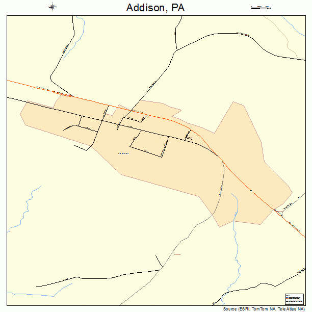 Addison, PA street map