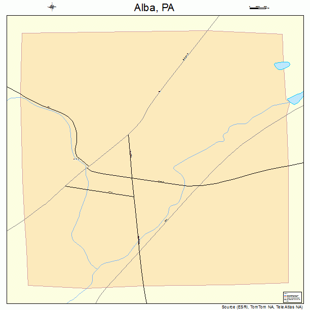 Alba, PA street map