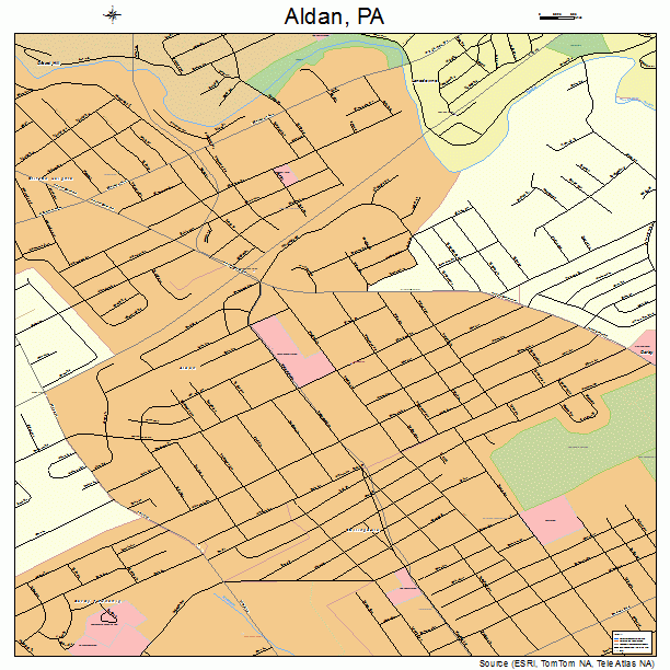 Aldan, PA street map