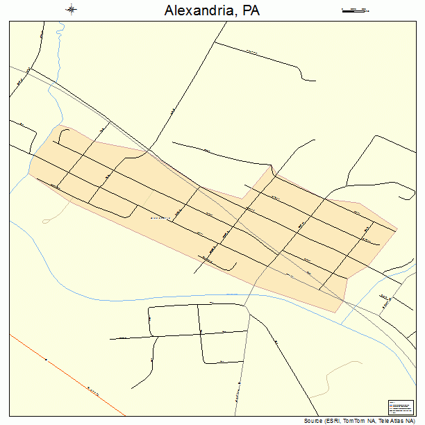 Alexandria, PA street map