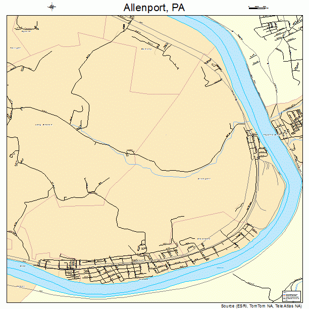 Allenport, PA street map