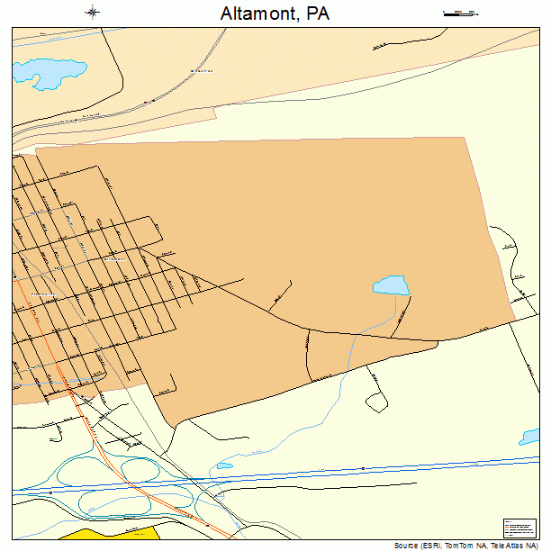 Altamont, PA street map