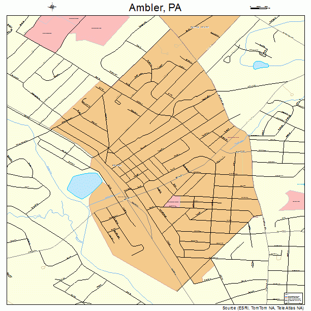 Ambler, PA street map