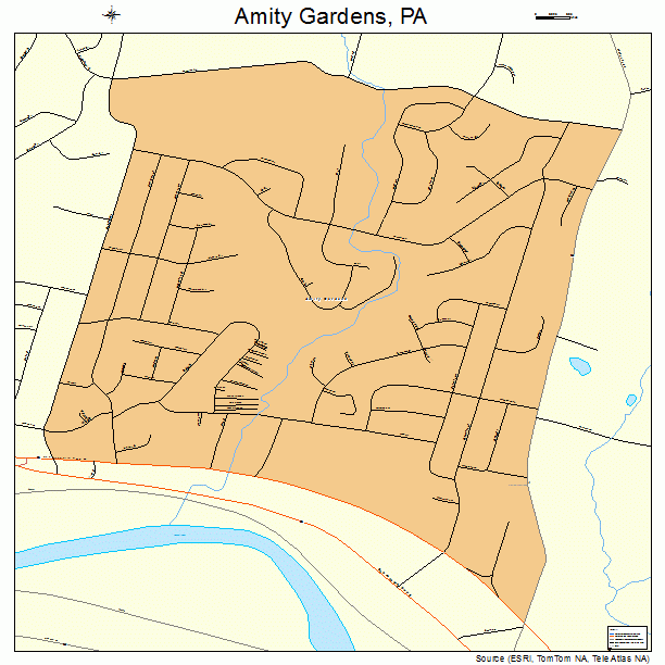 Amity Gardens, PA street map