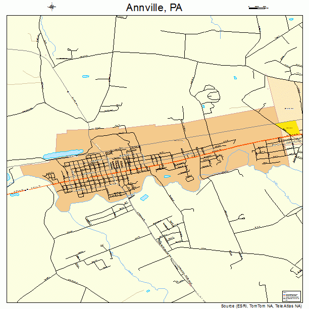Annville, PA street map