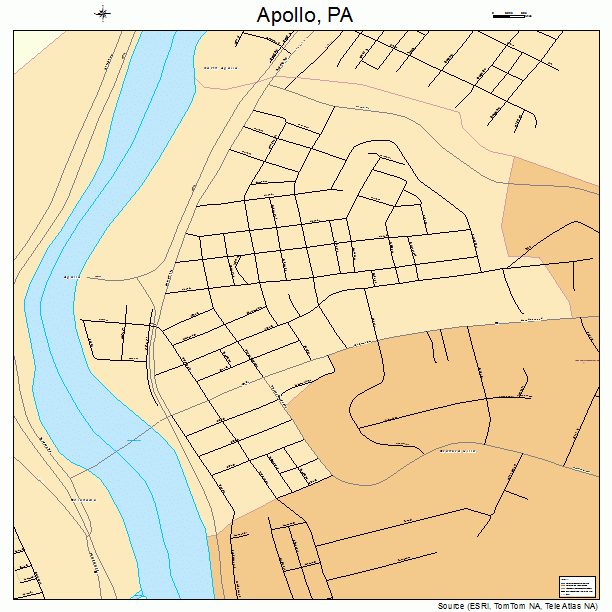 Apollo, PA street map